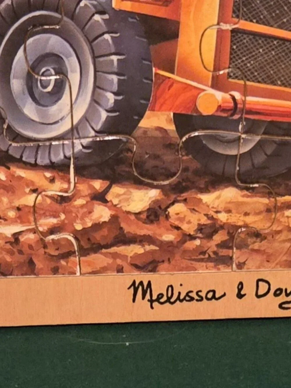 Melissa & Doug 48 Piece Wooden Jigsaw Tray Puzzle Construction